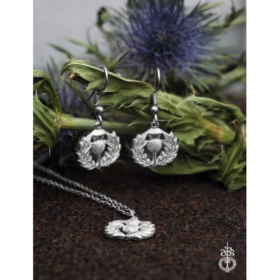 198 Small Thistle Earrings