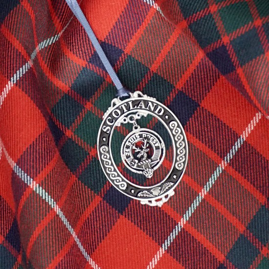 Clan Crest Christmas Ornament BLACK