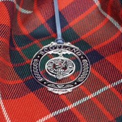 Clan Crest Christmas Ornament BLACK