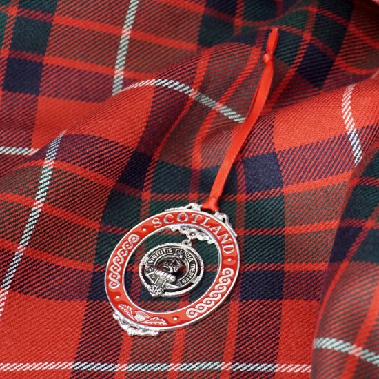 Clan Crest Christmas Ornament RED