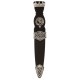 SD/CC-ANT Celtic Stone Top Clan Sgian Dubh Antique Finsih