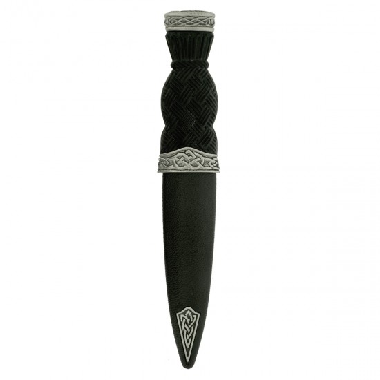 Celtic Pattern Top Sgian Dubh Antique Celtic Pattern Top Sgian Dubh Antique