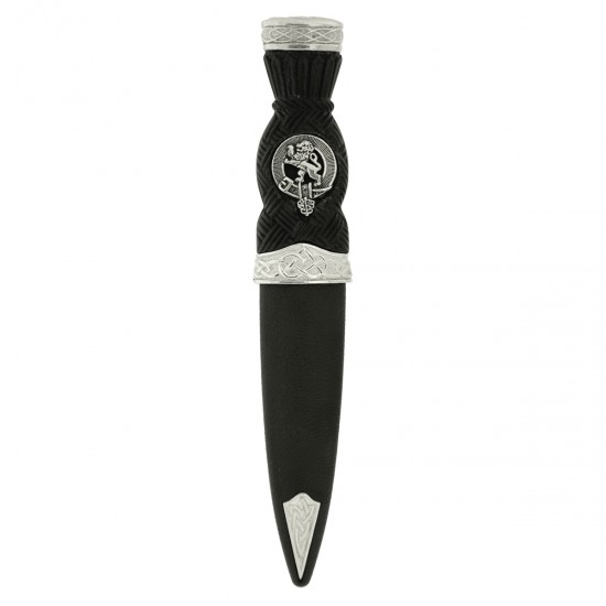 Celtic Pattern Top Clan Crest Sgian Dubh
