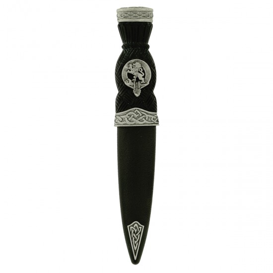 Celtic Pattern Top Clan Crest Sgian Dubh Antique