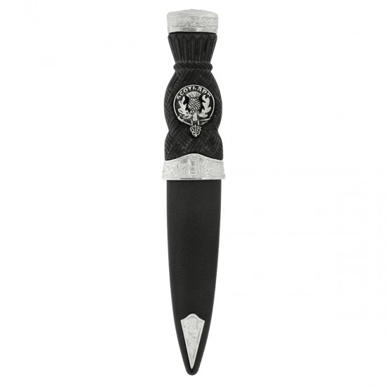 Thistle Pattern Top Clan Crest Sgian Dubh