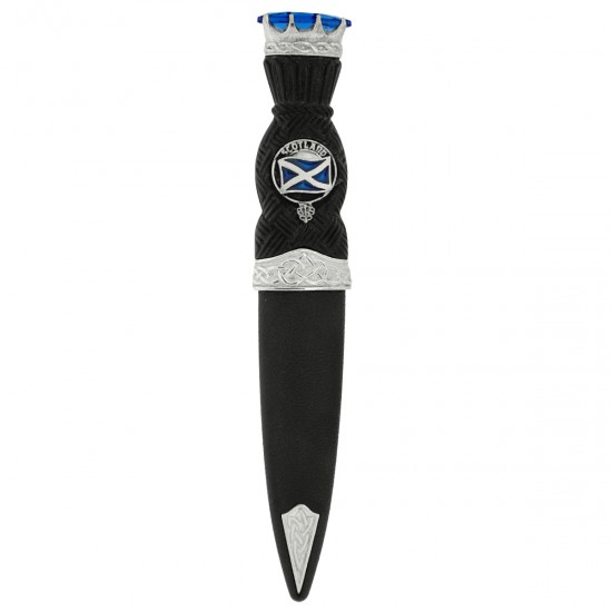 Celtic Pattern Stone Top Clan Crest Sgian Dubh