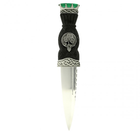 Celtic Pattern Stone Top Clan Crest Sgian Dubh Antique