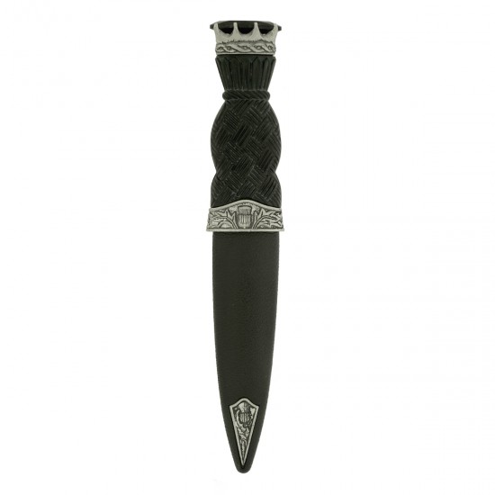 Thistle Pattern Stone Top Sgian Dubh Antique Thistle Pattern Stone Top Sgian Dubh Antique