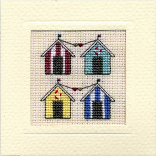 MCBH Beach Huts Miniature Card MCBH Beach Huts Miniature Card