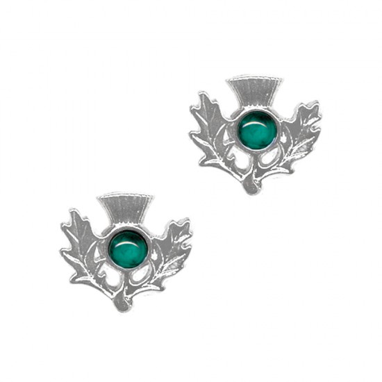 May (Emerald) Thistle Earrings