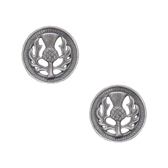 112 Antique Thistle Cufflinks