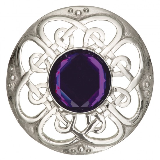 184 Culloden Plaid Brooch