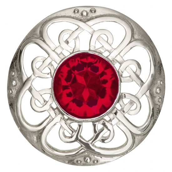 184 Culloden Plaid Brooch