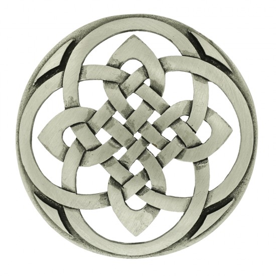 189 Antique Celtic Plaid Brooch