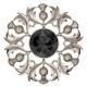 234 Scottish Thistle Plaid Brooch