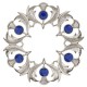 235 Scottish Thistle Plaid Brooch