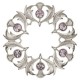 235 Scottish Thistle Plaid Brooch