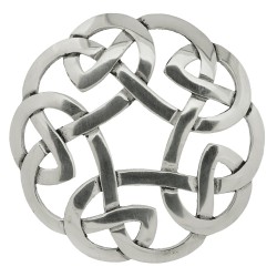 247 Celtic Interlace Plaid Brooch