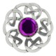 248 Celtic Interlace Plaid Brooch