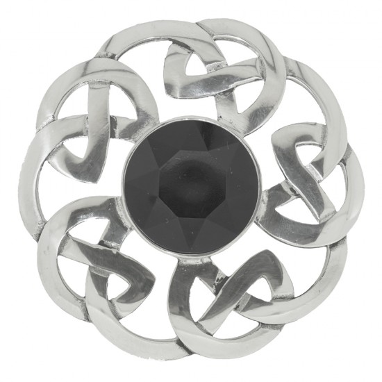 248 Celtic Interlace Plaid Brooch