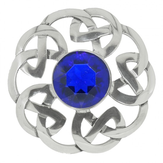248 Celtic Interlace Plaid Brooch