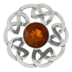 248 Celtic Interlace Plaid Brooch