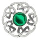 248 Celtic Interlace Plaid Brooch
