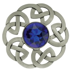 248 Antique Celtic Interlace Plaid Brooch