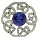248 Antique Celtic Interlace Plaid Brooch