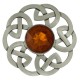 248 Antique Celtic Interlace Plaid Brooch