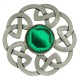 248 Antique Celtic Interlace Plaid Brooch