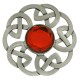 248 Antique Celtic Interlace Plaid Brooch