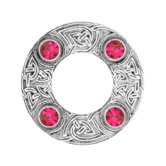 249 Dancers Celtic Plaid Brooch