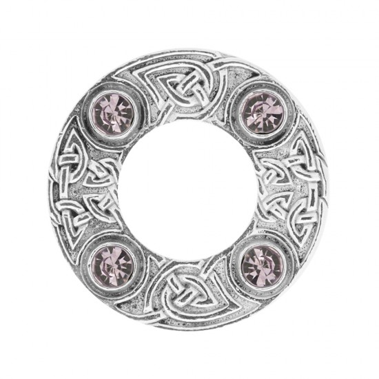 249 Dancers Celtic Plaid Brooch