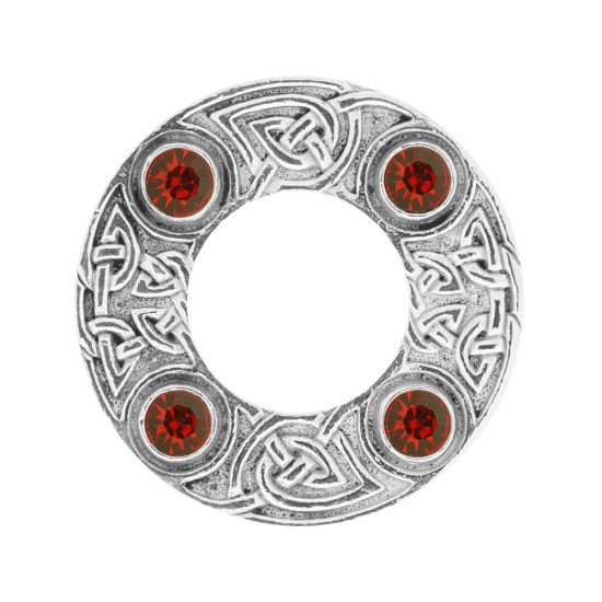 249 Dancers Celtic Plaid Brooch