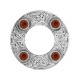 249 Dancers Celtic Plaid Brooch