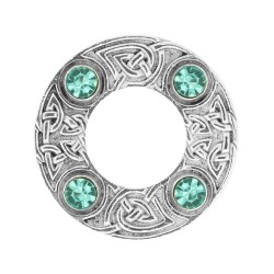 249 Dancers Celtic Plaid Brooch