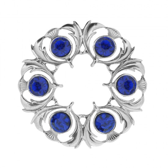250 Dancers Thistle Plaid Brooch