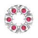 250 Dancers Thistle Plaid Brooch