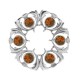 250 Dancers Thistle Plaid Brooch