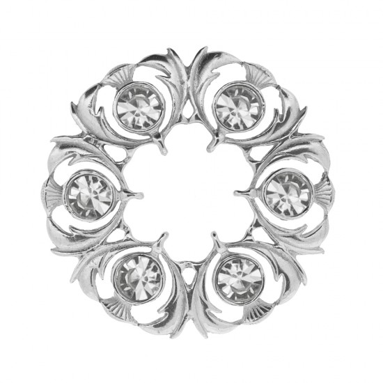 250 Dancers Thistle Plaid Brooch