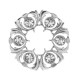 250 Dancers Thistle Plaid Brooch