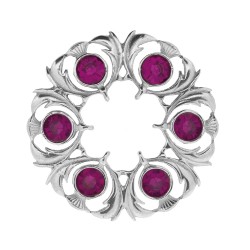 250 Dancers Thistle Plaid Brooch