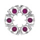 250 Dancers Thistle Plaid Brooch