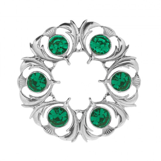 250 Dancers Thistle Plaid Brooch