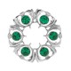 250 Dancers Thistle Plaid Brooch