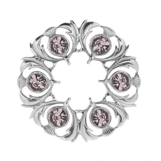 250 Dancers Thistle Plaid Brooch
