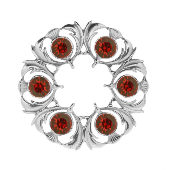 250 Dancers Thistle Plaid Brooch