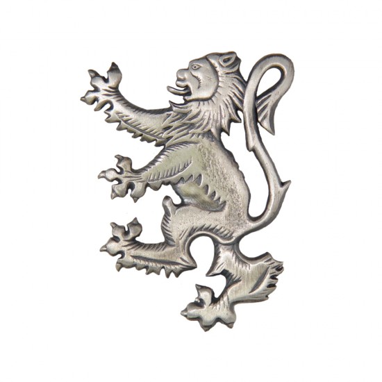 069 Antique Lion Rampant Brooch Kilt Pin