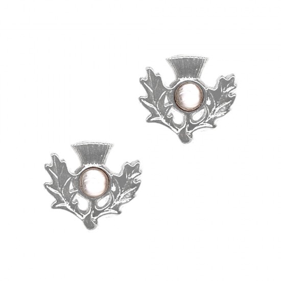April (Crystal) Thistle Earrings